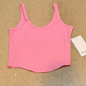 LULULEMON PINK CROP TOP YOGA NEW SIZE MEDIUM